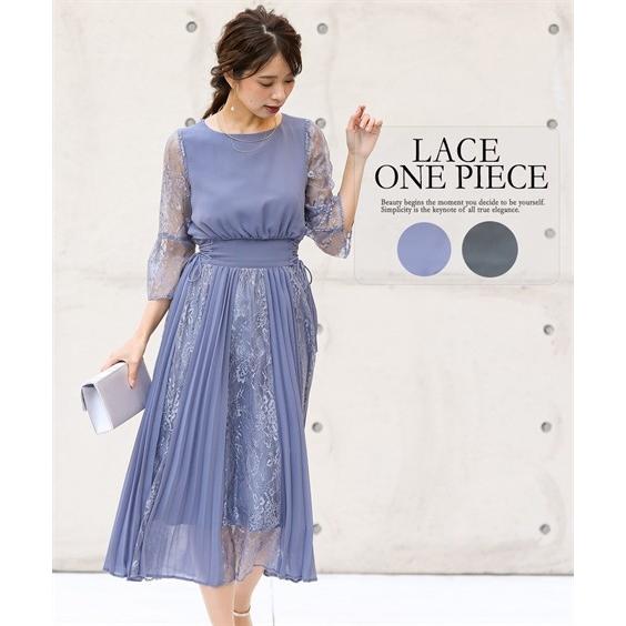 人気ブランドを ドレス パーティー レディース レース プリーツ使い デザイン ワンピース 結婚式 二次会 お呼ばれ フォーマル 披露宴 謝恩会 同窓会 Ll 3l ニッセン Nissen 在庫あり 即納 Www Technet 21 Org