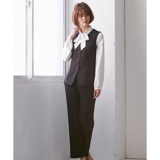 事務服 ベスト スーツ レディース 洗える 防汚加工 長め丈 消臭テープ付 上下別単品 7 9 11 13号 ニッセン Nissen Zzy43a5535 ニッセンyahoo 店 通販 Yahoo ショッピング