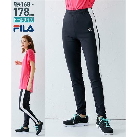 Fila スポーツウェア ボトムス トールサイズ レディース サイドライン ジャージ スキニー パンツ 3l 4l 5l ニッセン Zzy43b0151 ニッセンyahoo 店 通販 Yahoo ショッピング