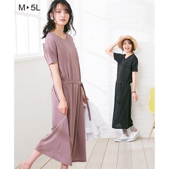 ワンピース マタニティ ママ 産前 産後 授乳服 ウエスト ベルト付 T M L ニッセン Nissen Zzy43b1855 ニッセンyahoo 店 通販 Yahoo ショッピング