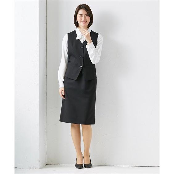 事務服 ベスト スーツ レディース ブラウス ワンピース ドッキング 洗える 防汚加工 消臭テープ付 S M L ニッセン Nissen Zzy43b4475 ニッセンyahoo 店 通販 Yahoo ショッピング