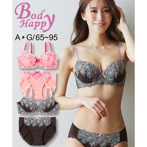 ブラジャー ショーツ セット 大きいサイズ レディース ボディハッピー フルールブーケ C85 Ll D85 Ll E85 Ll F85 Ll G85 Ll トリンプ ニッセン Nissen Zzy43b6124 ニッセンyahoo 店 通販 Yahoo ショッピング