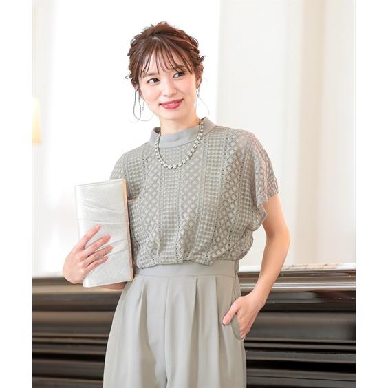 ドレス パンツ レディース スタンドカラー レース オールインワン 結婚式 二次会 お呼ばれ セミフォーマル対応 Ll 3l ニッセン Nissen Zzy43b7953 ニッセンyahoo 店 通販 Yahoo ショッピング