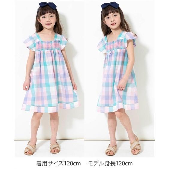 ワンピース 綿100 シャーリング 女の子 子供服 ジュニア服 身長100 110 1 130cm ニッセン Nissen Zzy43c0060 ニッセンyahoo 店 通販 Yahoo ショッピング
