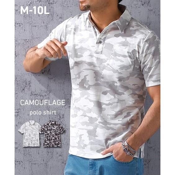 ポロシャツ メンズ 迷彩柄 M L Ll ニッセン Nissen Zzy43c0475 ニッセンyahoo 店 通販 Yahoo ショッピング