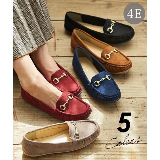 靴 大きいサイズ レディース ゆったり幅 ビット付 ドライビング シューズ 低反発中敷 ワイズ4e 26 0 26 5cm ニッセン Nissen Zzy43d0574 ニッセンyahoo 店 通販 Yahoo ショッピング