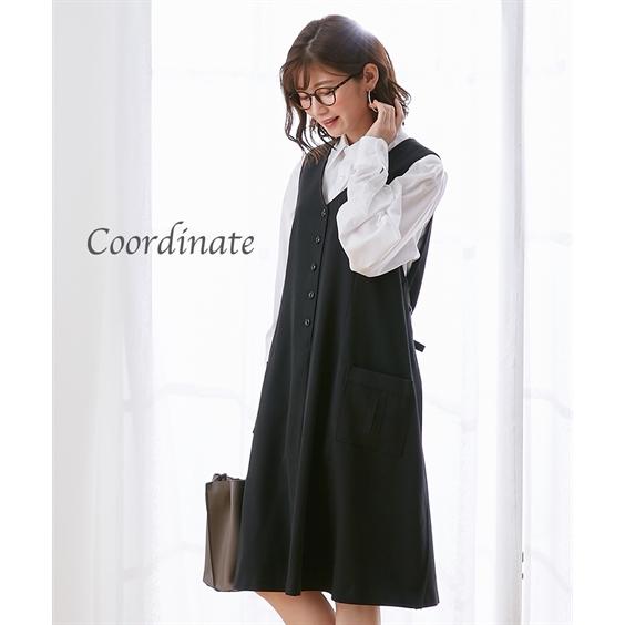 マタニティウェア 授乳服 産前 産後 オフィス 事務服ラップワンピース ニッセン Nissen Zzy43d47 ニッセンyahoo 店 通販 Yahoo ショッピング