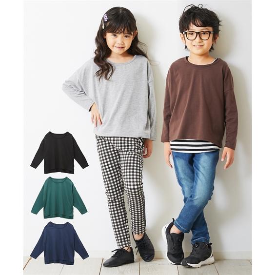 Tシャツ カットソー ゆるっとオシャレに ビッグシルエット 男の子 女の子 子供服 ジュニア服 身長100 110 1 130cm ニッセン Nissen Zzy43d2150 ニッセンyahoo 店 通販 Yahoo ショッピング