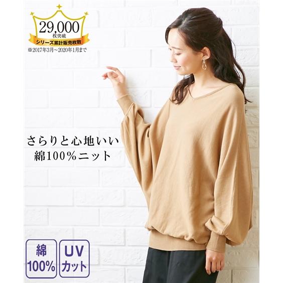 カーディガン 大きいサイズ レディース 洗える 綿100 Vネック ドルマン ニット チュニック Uvカット L Ll 3l 4l ニッセン Nissen Zzy43d2476 ニッセンyahoo 店 通販 Yahoo ショッピング