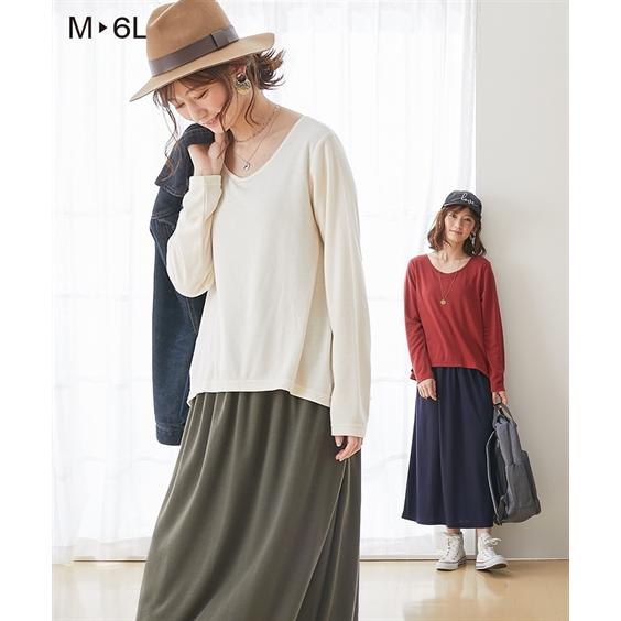 ワンピース マタニティ ママ 産前 産後 授乳服 コーディネート風 マキシ丈 Ll 3l ニッセン Nissen Zzy43d2610 ニッセンyahoo 店 通販 Yahoo ショッピング