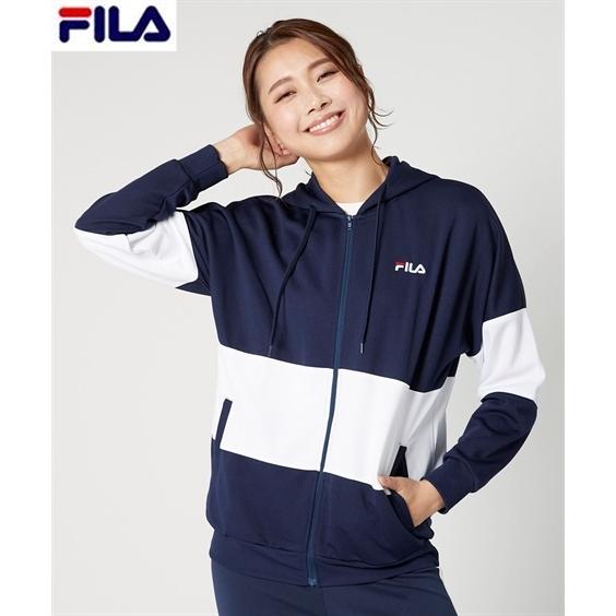 Fila スポーツウェア トップス 大きいサイズ レディース カラー ブロック ジャージ パーカー 3l 4l 5l ニッセン Nissen Zzy43d3914 ニッセンyahoo 店 通販 Yahoo ショッピング