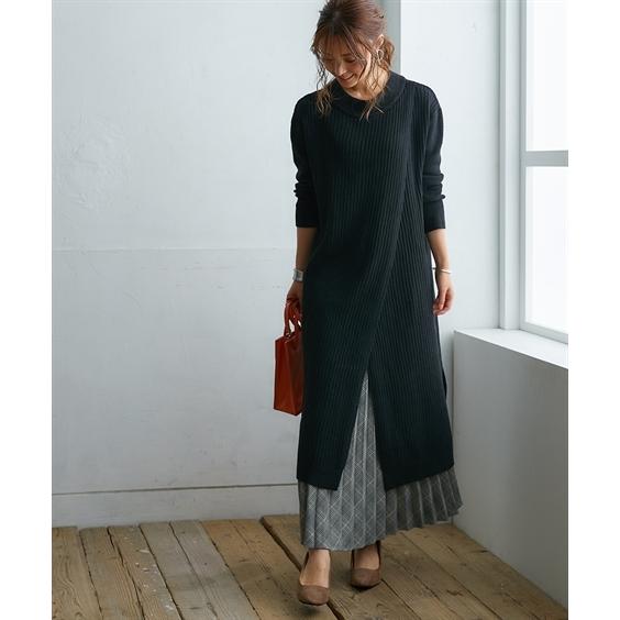 ワンピース ロング マキシ レディース フロント カシュクール S M L Ll ニッセン Nissen Zzy43e05 ニッセンyahoo 店 通販 Yahoo ショッピング