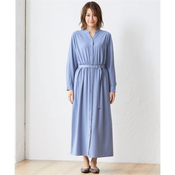 ワンピース レディース トールサイズ ロング マキシ 裏微起毛 Dカン共布 ベルト付 冬 4l 5l ニッセン Zzy43e1736 ニッセンyahoo 店 通販 Yahoo ショッピング