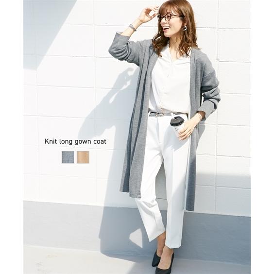 セーター ニット レディース ロング ガウン コート ワンランク上 お仕事服 冬 M L ニッセン Nissen Zzy43e2307 ニッセンyahoo 店 通販 Yahoo ショッピング