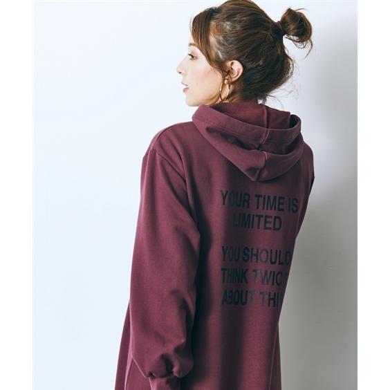 ワンピース レディース トールサイズ ひざ丈 裏起毛 バック ロゴ プリント フーディ ロング 冬 M L ニッセン Nissen Zzy43e2623 ニッセンyahoo 店 通販 Yahoo ショッピング