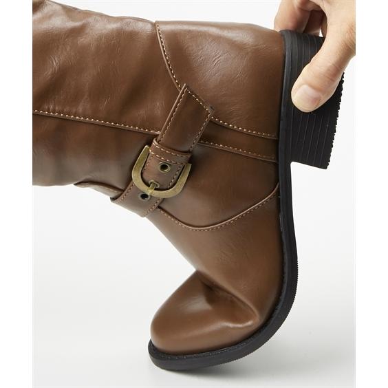 レディース ベルト デザイン ロング ブーツ 22 5 23 0 23 5 24 24 5cm ニッセン Nissen Zzy43e4324 ニッセンyahoo 店 通販 Yahoo ショッピング