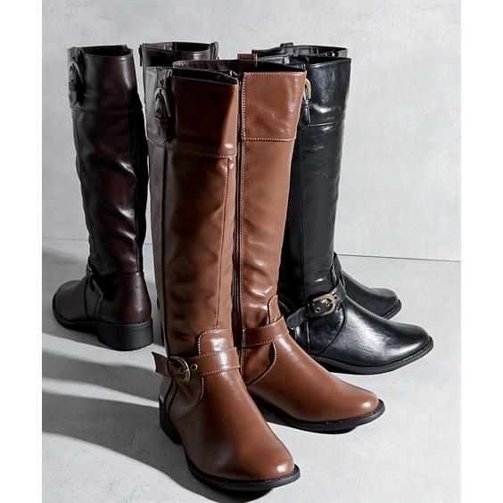 レディース ベルト デザイン ロング ブーツ 22 5 23 0 23 5 24 24 5cm ニッセン Nissen Zzy43e4324 ニッセンyahoo 店 通販 Yahoo ショッピング