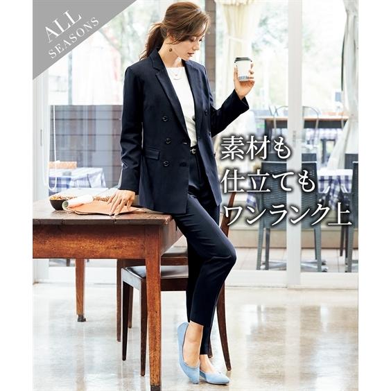 スーツ パンツ レディース Wブレスト テーラード ジャケット テーパード S M L ニッセン Nissen Zzy4321a07 ニッセンyahoo 店 通販 Yahoo ショッピング