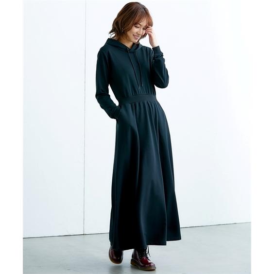 ワンピース ロング マキシ トールサイズ レディース ミニ裏毛 フレア M L ニッセン Nissen Zzy4321a0943 ニッセンyahoo 店 通販 Yahoo ショッピング