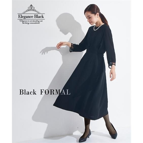 喪服 ワンピース レディース 礼服 洗える 防しわ レース切替 ブラウス ジャンスカ 2点セット S M L ニッセン Nissen Zzy4321a1368 ニッセンyahoo 店 通販 Yahoo ショッピング