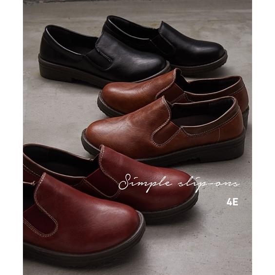 靴 大きいサイズ レディース ゆったり幅広 サイドゴム ラウンドゥ シューズ ワイズ4e 22 5 23 23 5 24 24 5cm ニッセン Nissen Zzy4321a1516 ニッセンyahoo 店 通販 Yahoo ショッピング