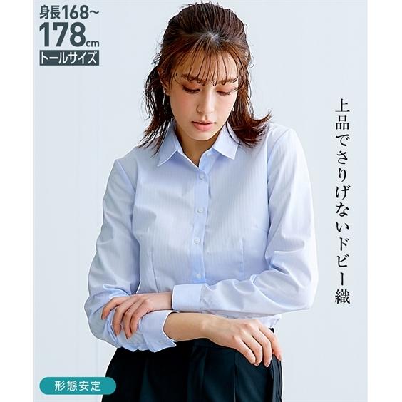 トールサイズ レディース 形態安定 ドビー織 レギュラーカラー シャツ M L ニッセン Nissen Zzy4321a3138 ニッセンyahoo 店 通販 Yahoo ショッピング