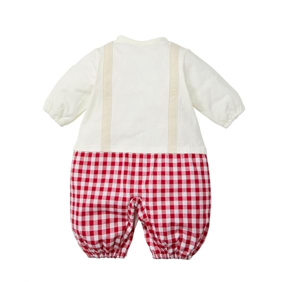 ツーウェイオール ベビー スヌーピー チェック 切替 ベビー服 子供服 男の子 女の子 身長50 70cm ニッセン Nissen Zzy4321b1460 ニッセンyahoo 店 通販 Yahoo ショッピング