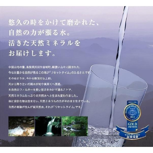 送料無料　一部地域除く　リセットタイム　Reset Time　純天然アルカリ　非加熱・軟水７年保存水　500ml ボトル24本入り箱１０ケース_2