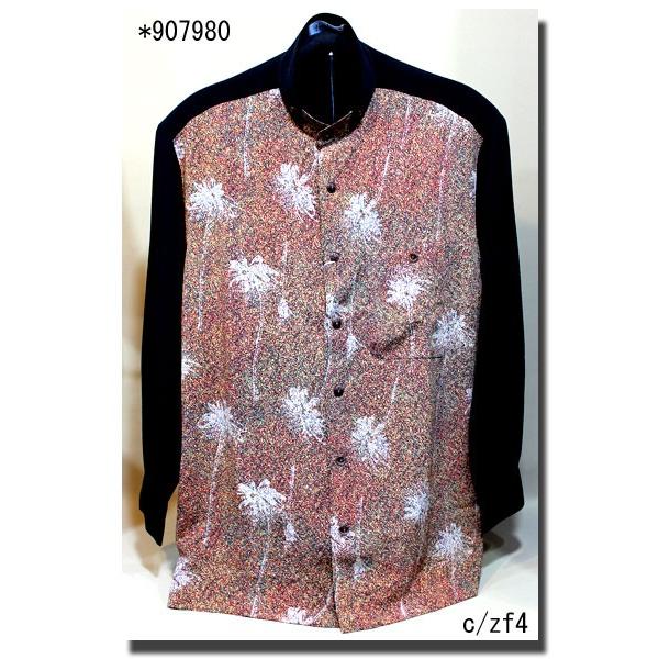 ろうたりー◆和柄・プリントスタンドシャツ◆907980-zf4