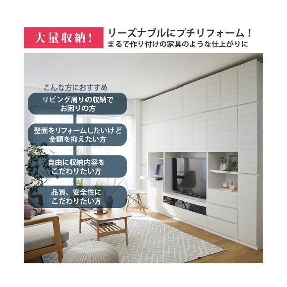 ニッセン（nissen） テレビ台 日本製 大容量な 収納 力の壁面