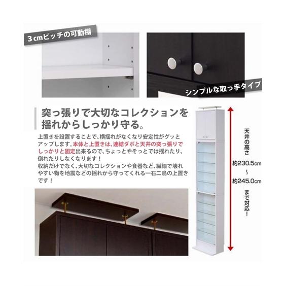 ラック コレクションラック ハイタイプ 深型/浅型＋上置きセット ニッセン nissenの画像