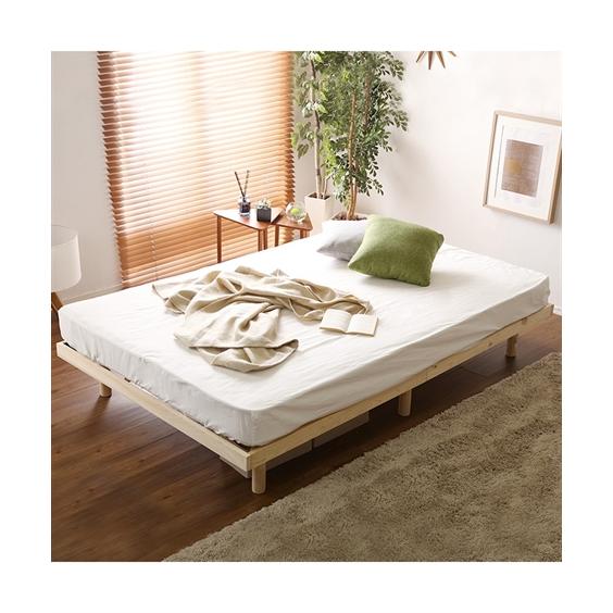 ニッセン ベッド 高さが変えられるひのきすのこ セミダブル nissen  