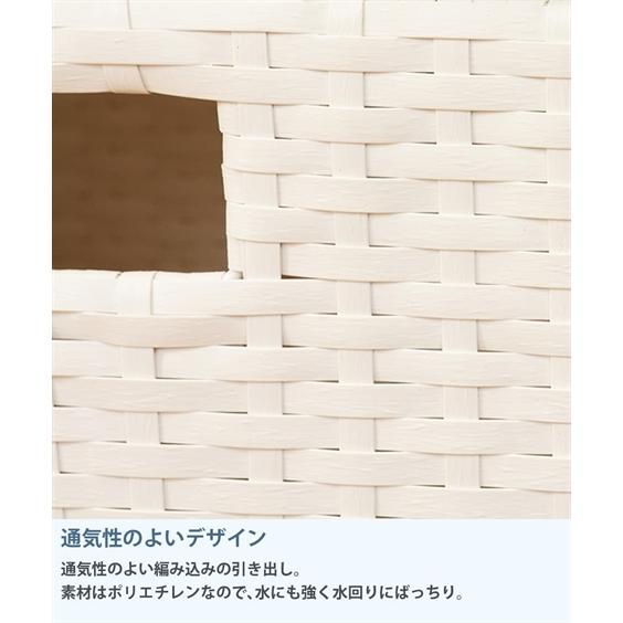 ラタン調のランドリーチェスト(多杯タイプ) 7杯 ニッセン nissen_7