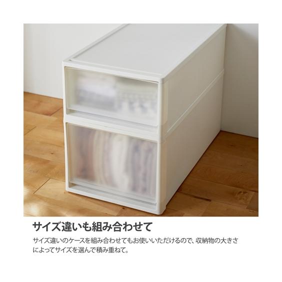【日本製】押入れにぴったりな奥行74cmのクリアケース Mサイズ2個セット ニッセン nissenの画像