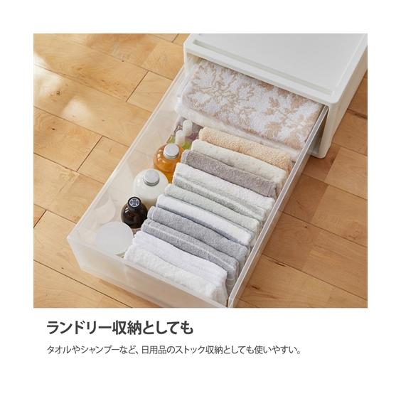 【日本製】押入れにぴったりな奥行74cmのクリアケース Mサイズ2個セット ニッセン nissenの画像