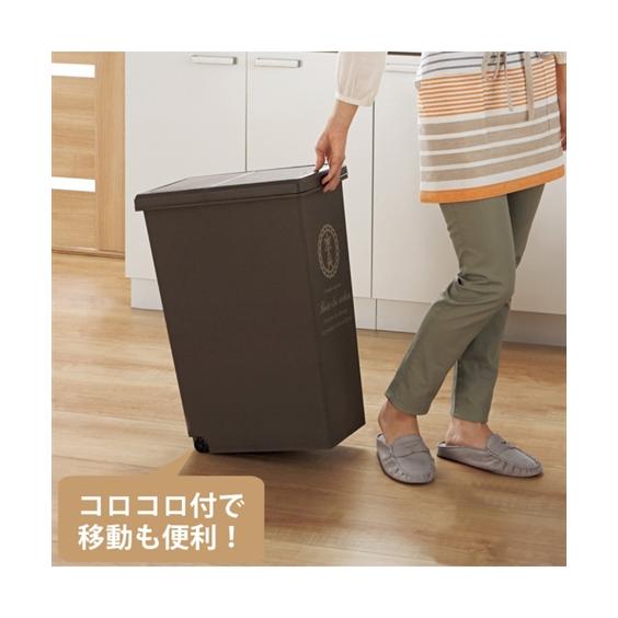 【日本製】スライドフタのダストボックス（ゴミ箱）（ガーリー柄） 30L ニッセン nissen｜nissenzai｜08