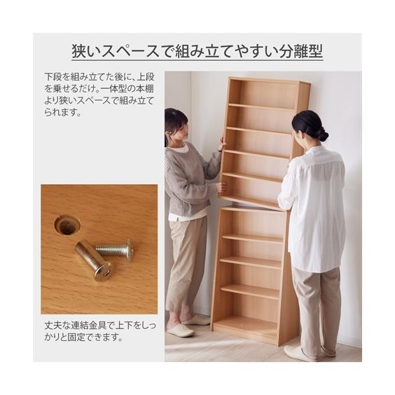ニッセン（nissen） 1cmピッチ薄型大容量文庫本ラック 幅60cm ラック