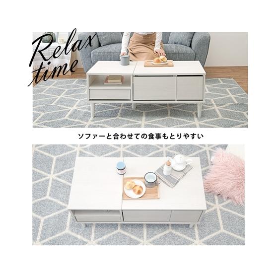 テーブル 可動 ミラー 付き2WAY ドレッサー 幅95cm ニッセン nissen_7