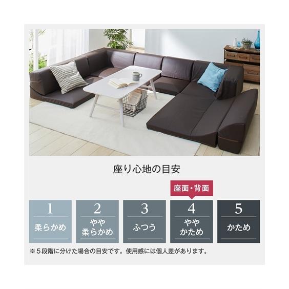 ニッセン（nissen） 3人掛け ロー ソファ 3点セット｜コーナー 合皮