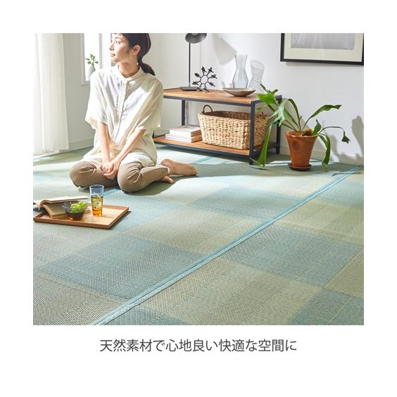 カーペット ぴったりサイズが見つかる シンプルな畳素材い草 江戸間2畳用 裏貼りあり ニッセン nissen_5
