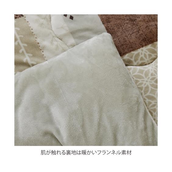 今月限定特別大特価 こたつ 布団 日本製 はっ水 大判パッチワーク柄 掛け スターシャ 正方形 205×205cm ニッセン nissen