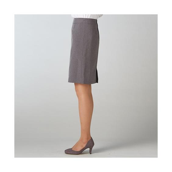 新品】夏用 グレー スカートスーツ【上3号、下5号】 ニッセン スーツ