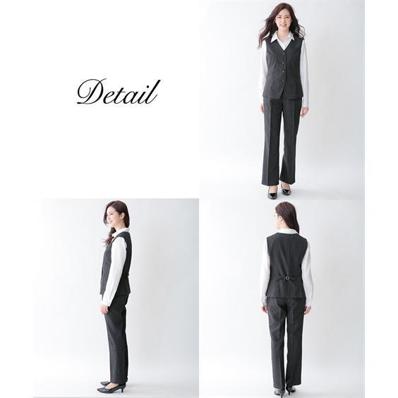ニッセン 事務服 ベスト スーツ レディース セット パンツ