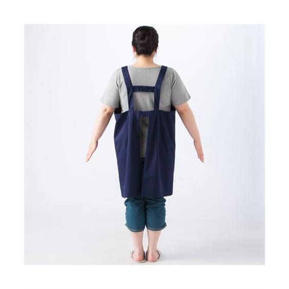 ニッセン エプロン 大きいサイズ レディース シンプル ワーク 5L