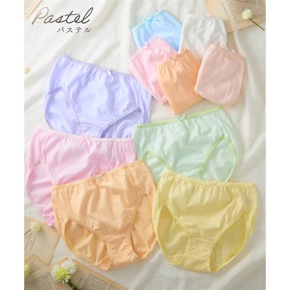 ショーツ ショーツ セット レディース 10枚組 綿100％ シンプル カラー 天竺 レギュラー S/M/L/LL ニッセン nissen | ニッセン | 10