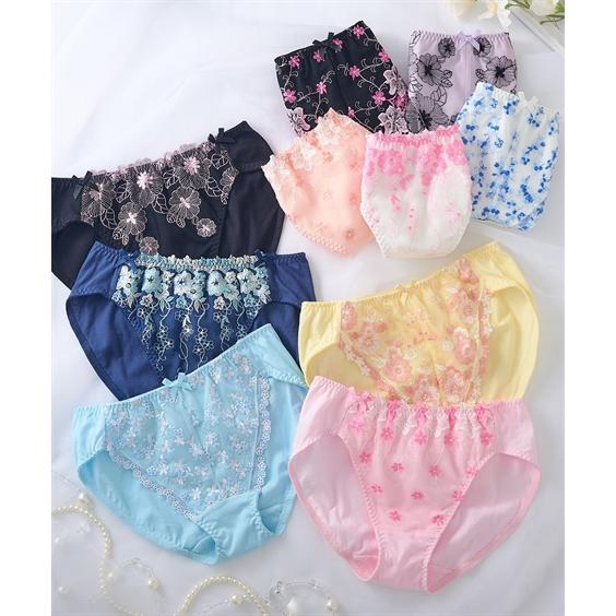 値下げ！ウェアセット★トップス9着パンツ6着タオル新品★レディース ニッセン（nissen） 福袋 2026 ショーツ セット レディース 10枚組 綿