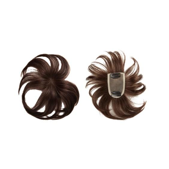選べる人毛ヘアピース ショート ミディアムヘア 地肌ベースM ニッセン nissenの画像