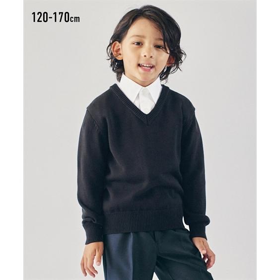 ニッセン（nissen） 制服 キッズ Vネック セーター 通園 通学 身長120