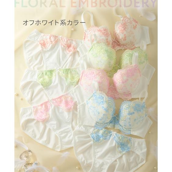 ニッセン（nissen） ブラジャー ショーツ セット レディース 花柄