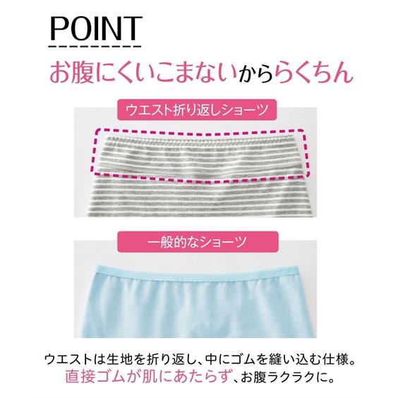 ショーツ スタンダード レディース 綿混 ストレッチ お腹 脚口らくちん 深ばき 4枚組 M/L/LL/3L ニッセン nissen | ニッセン | 04